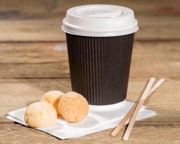 8oz Black Ripple Cup - Image 2