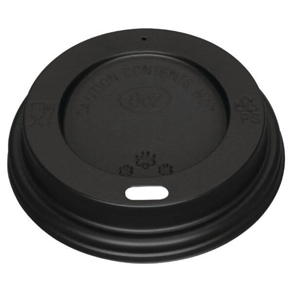 6 & 8oz Sip Thru Coffee Cup Lid - Black x 1000