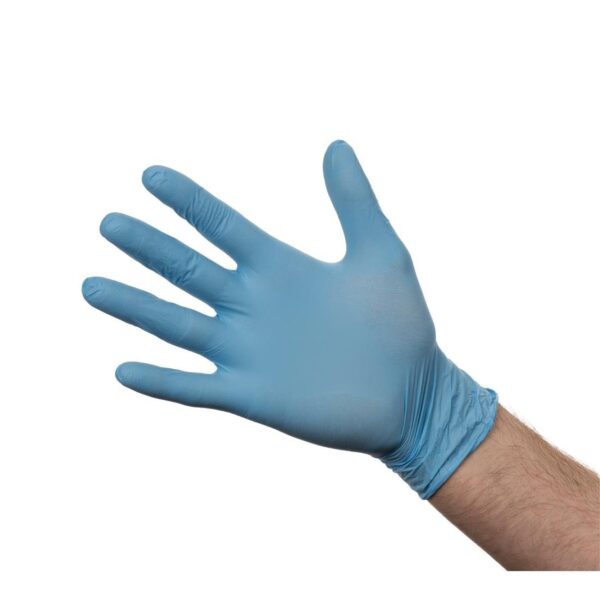 Nitrile Gloves Blue, Medium, Powder Free X 100